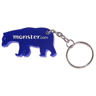 Bear Aluminum Bottle Opener w/Keychain (9 Week Production)