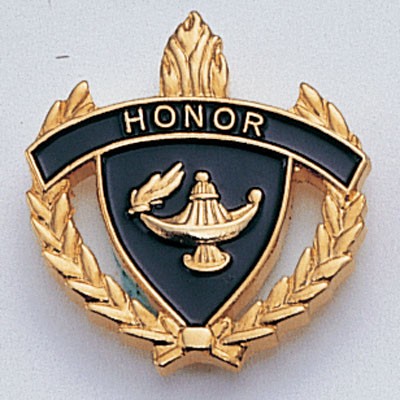 1" Enameled Honor Scholastic Award Pin