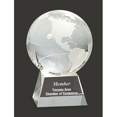 Earth Vision Crystal Globe Award L - 6'' H