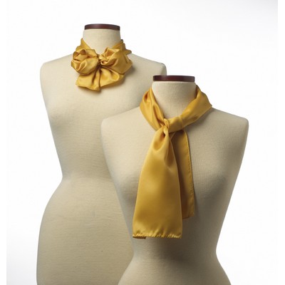 Gold Silk Scarf - 10"x54"