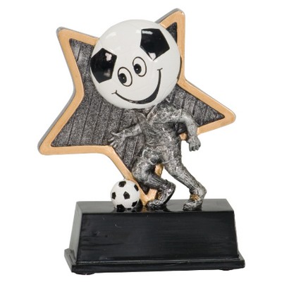 Soccer Little Pals Resin Award - 5" Tall