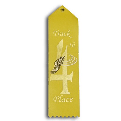 Stock Track Event Ribbon - 4th Place