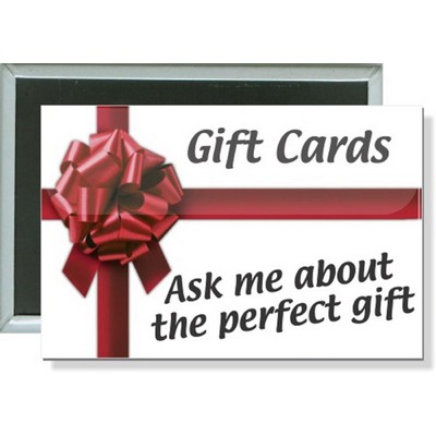 Business - Ask Me About the Perfect Gift - 3 X 2 Inch Rectangular Button