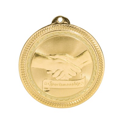 2" Sportsmanship Stock BriteLaser Medal