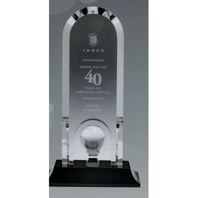 Medium Optima Crystal Globe Award