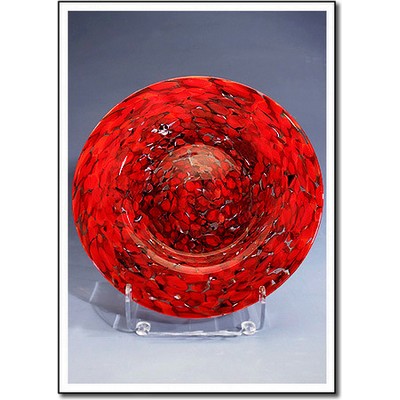 Montserrat Art Glass Rondelle w/o Stand (9"x9")