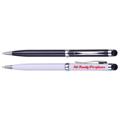 Slim Ballpoint Pen With Stylus