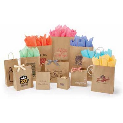 Recycled Natural Kraft Paper Shopping Bag (6 ½"x 3 ½"x 8 ½")