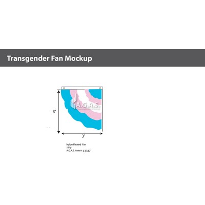 Transgender Half Fan - Right Side 3'X3'