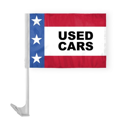 Patroitic Used Cars Car Flags 12x16 inch