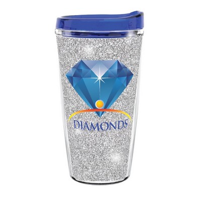 16 Oz. "Bling" Shelby Tumbler with Lid & Straw included