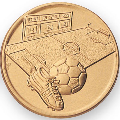 2" Soccer General Stamped Medallion Insert Disc