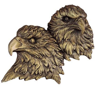 Double Eagle Head Plaque Mount (5" x 4")