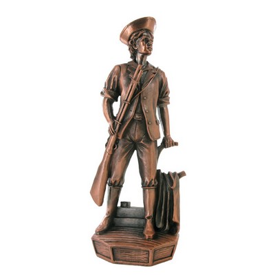 11½" Electroplated Minuteman Trophy Figure