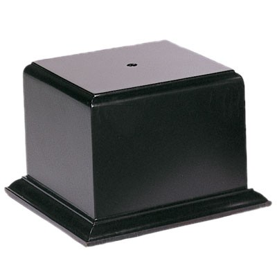 Black Bowl or Cup Platform Base (5¼" x 5¼" x 5")