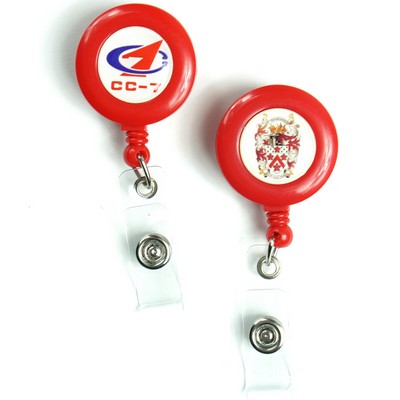 Red Retractable Badge Reel Holder