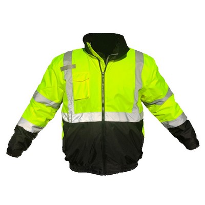 Forester® Hi-Vis Green Insulated Bomber Jacket