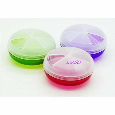 Portable Three Screw Cap Pill Case.