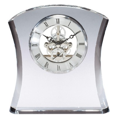 Crystal Clock 6"W X 6 1/2"H