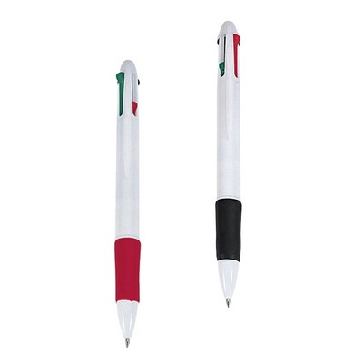 4-Color Push Plastic Pen