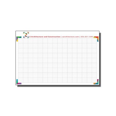 Full-Color Notepads - 25 Sheets (17" x 11")