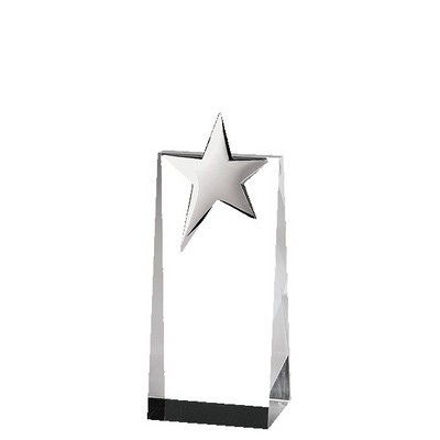 Top Star Crystal Tower Award 6 3/4"H