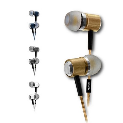 Classic Metal Stereo Earbuds with Mic