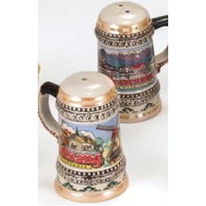 Salt & Pepper Shaker Set w/Handle