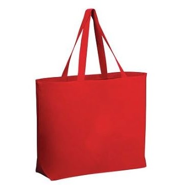 Q-Tees Canvas Jumbo Tote