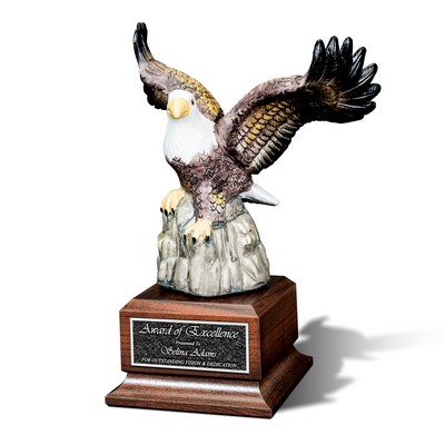 Eagle on Cherry Base 11" - Eyrie