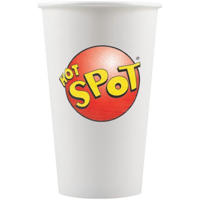 16 oz Paper Cup - White - Digital