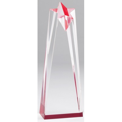 Polaris Star Tower Award, Red, 10"H