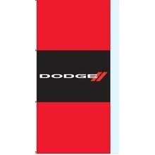 Single Face Dealer Free Flying Drape Flags (Dodge®)