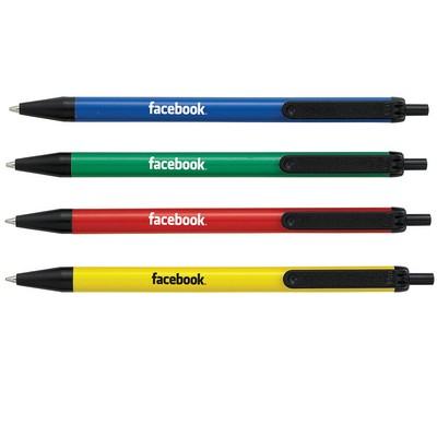 Montgomery Retractable Pen w/ Colored Barrel