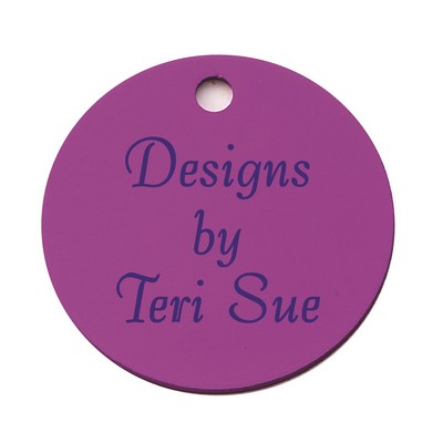 Large Round Pet / ID Tag (1 1/4" Diameter)