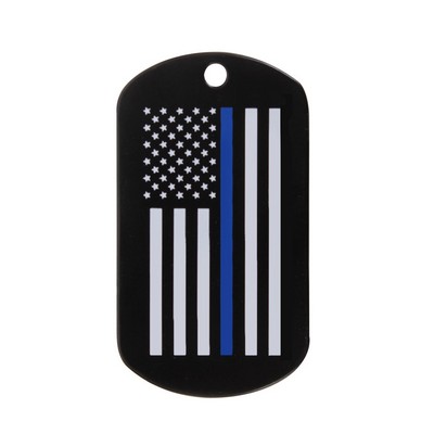 Thin Blue Line Dog Tag