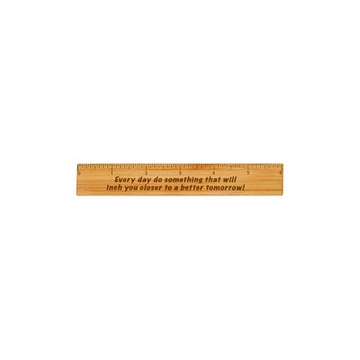 6" Bamboo Ruler