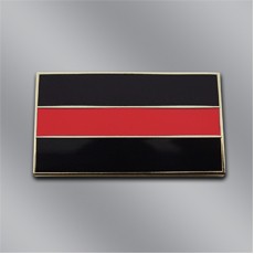 Black and Red Fallen Firefighter Lapel Pin