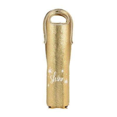 Metallic-Neoprene Single Wine Tote