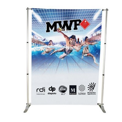 8''x8'' Single-Sided Adjustable Banner Wall Display Fabric Only w Dye Sublimation Print