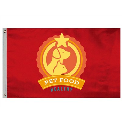 Single Sided Full Color Flag - 3' x 5'