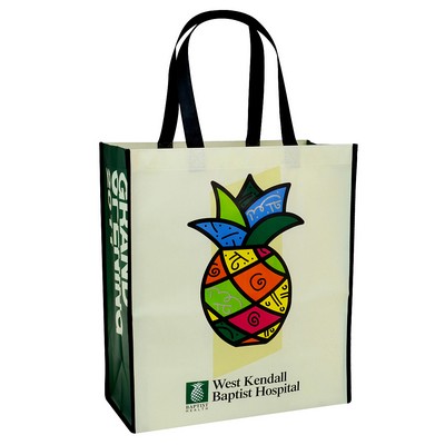 Custom 120g Laminated Non-Woven PP Tote Bag 14"x16"x8"