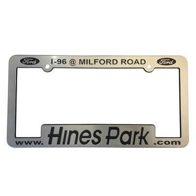 License Plate Premium Chrome Faced Frames