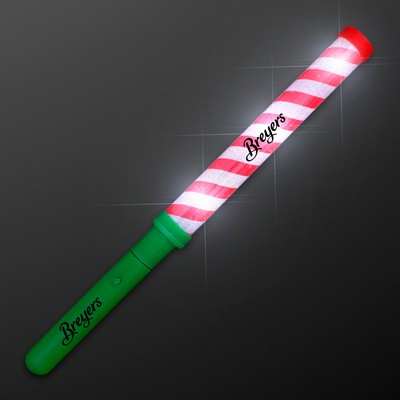 Candy Cane Lights Baton Stick - Domestic Print