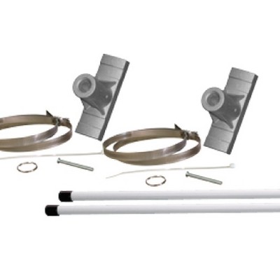 18" Double Pole Banner Bracket Kit