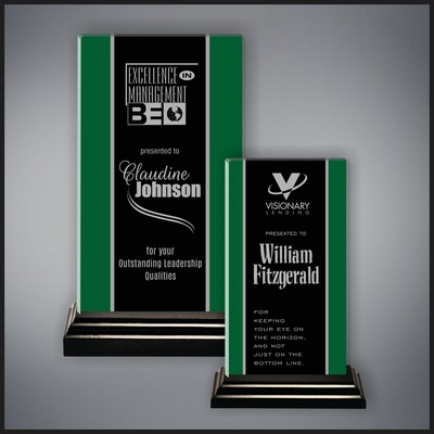 10" Side Stripes Dark Green/Black Award