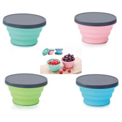 Collapsible Food Bowls With Lids