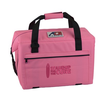 24 Pack USA Made Pink Canvas Soft Sided Cooler