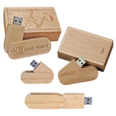 Wooden USB Flash Drive Memory Stick with Wooden Box 64G