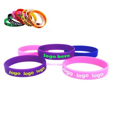 Silkscreen Silicone Wristband